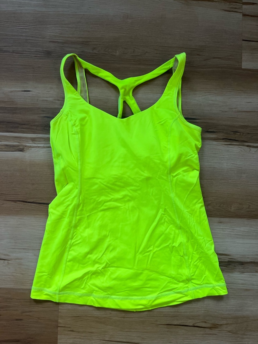 Neon Yellow Racerback Tank Top